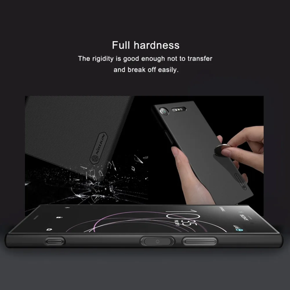 Матовый чехол NILLKIN для Sony Xperia XZ1 жесткий накладка G8341 G8342|case for sony|case forcase sony xperia |