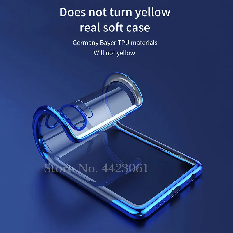 Чехол из ТПУ с покрытием для huawei Honor 20 Pro P Smart Z Plus Y9 Prime Y5 Y6 Pro, мягкая силиконовая прозрачная задняя крышка, чехол для телефона s