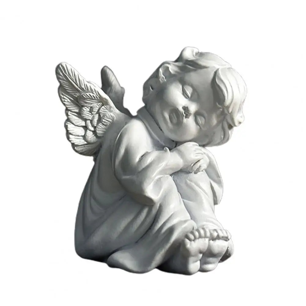 

A Pair Kiss Angel Ornaments Resin Angel Sculpture Cupid Angel Statue Wedding Photography Props Living Room Bedroom Decorations