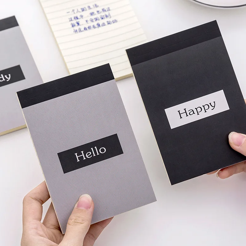 Простой Ежедневник с надписью Hello Study Notepad ученическое расписание блокнот