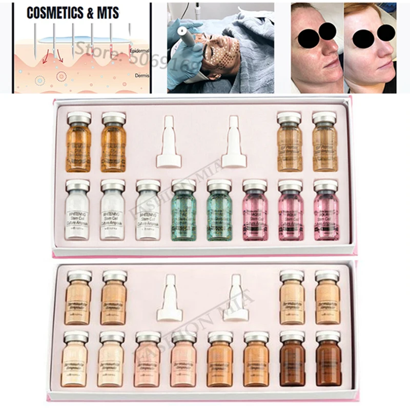 12pcs/set Anti Aging BB Cream Meso White Brightening Serum Natural Nude Concealer Make Up CC Foundation Korean Makeup Kit