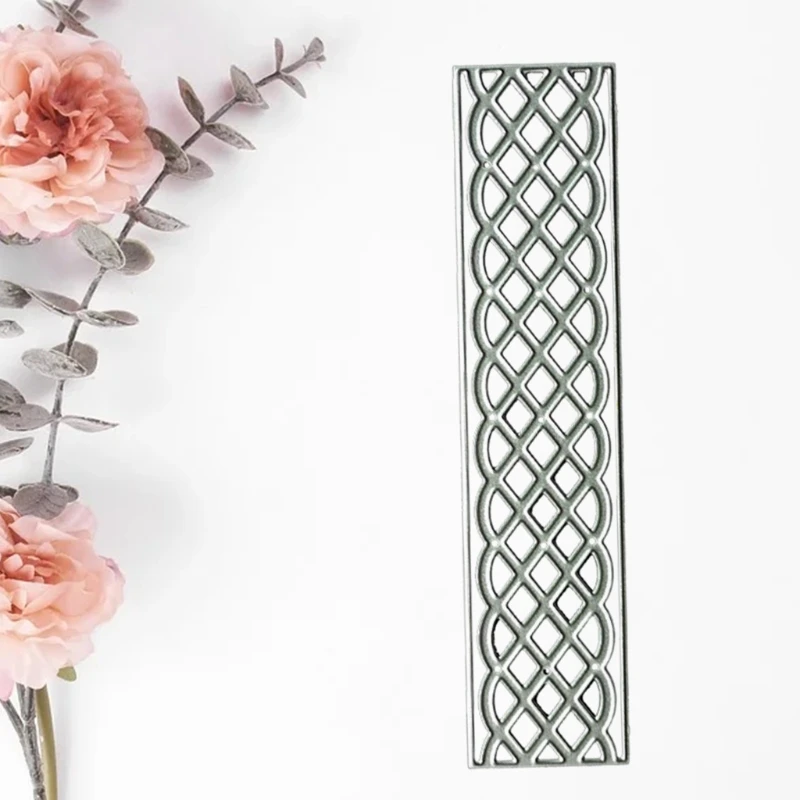 

Металлические Вырубные штампы трафарет веерообразная сетка прямоугольный тиснение штампованный шаблон