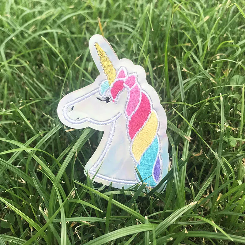 Милые нашивки в форме единорога вышитые утюжок на нашивке для одежды дети