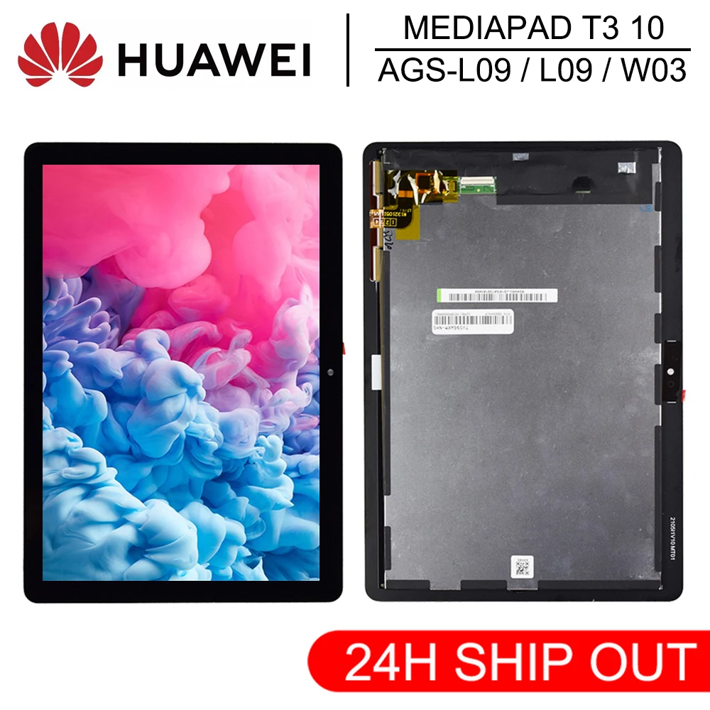 Pantalla t&aacute;ctil LCD para tel&eacute;fono m&oacute;vil Huawei, digitalizador de pantalla t&aacute;ctil LCD de 9,6 pulgadas, compatible con Huawei MediaPad T3 10, AGS-L03, AGS L09 T3 y AGS-W09-0