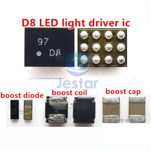 10 шт. Lm3697 LM3697YFQR mark D8 12pin Светодиодная лампа IC boost Диодная Катушка Крышка для OPPO A57 R9SK