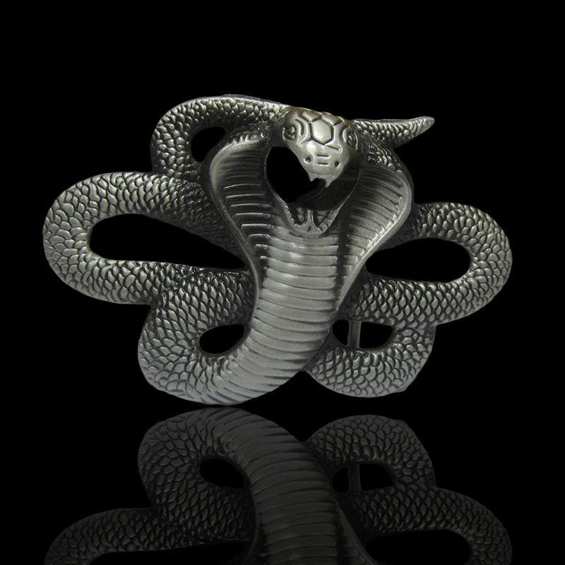 Пряжка для ремня в виде кобры стиле панк металлический аксессуар джинсов ремень