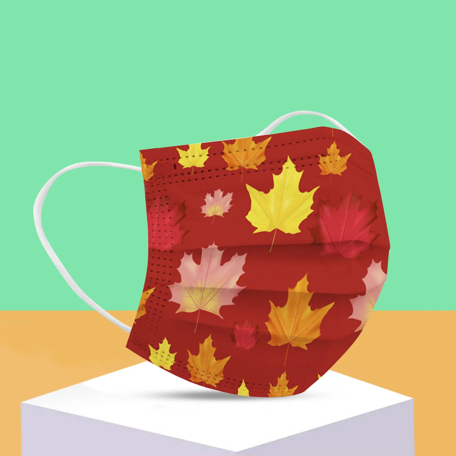 

10 шт., одноразовые маски с цветочным принтом для мужчин и женщин