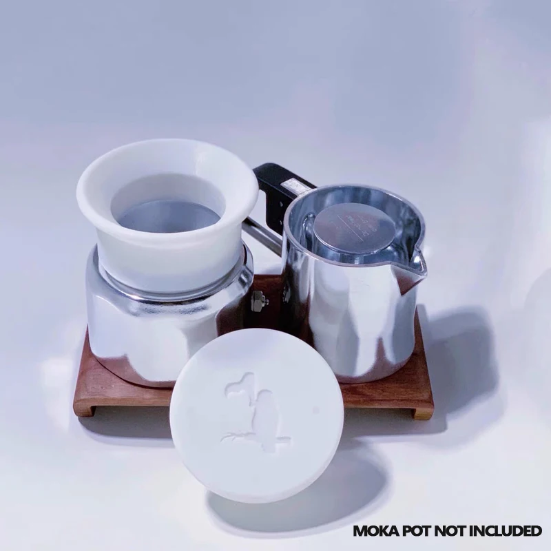 Coffee Powder Receiving Ring Coffee Powder Pressing Replacement For 1/2/3/6 Cups Bialetti Moka Pot Espresso Kitchen Coffee Maker