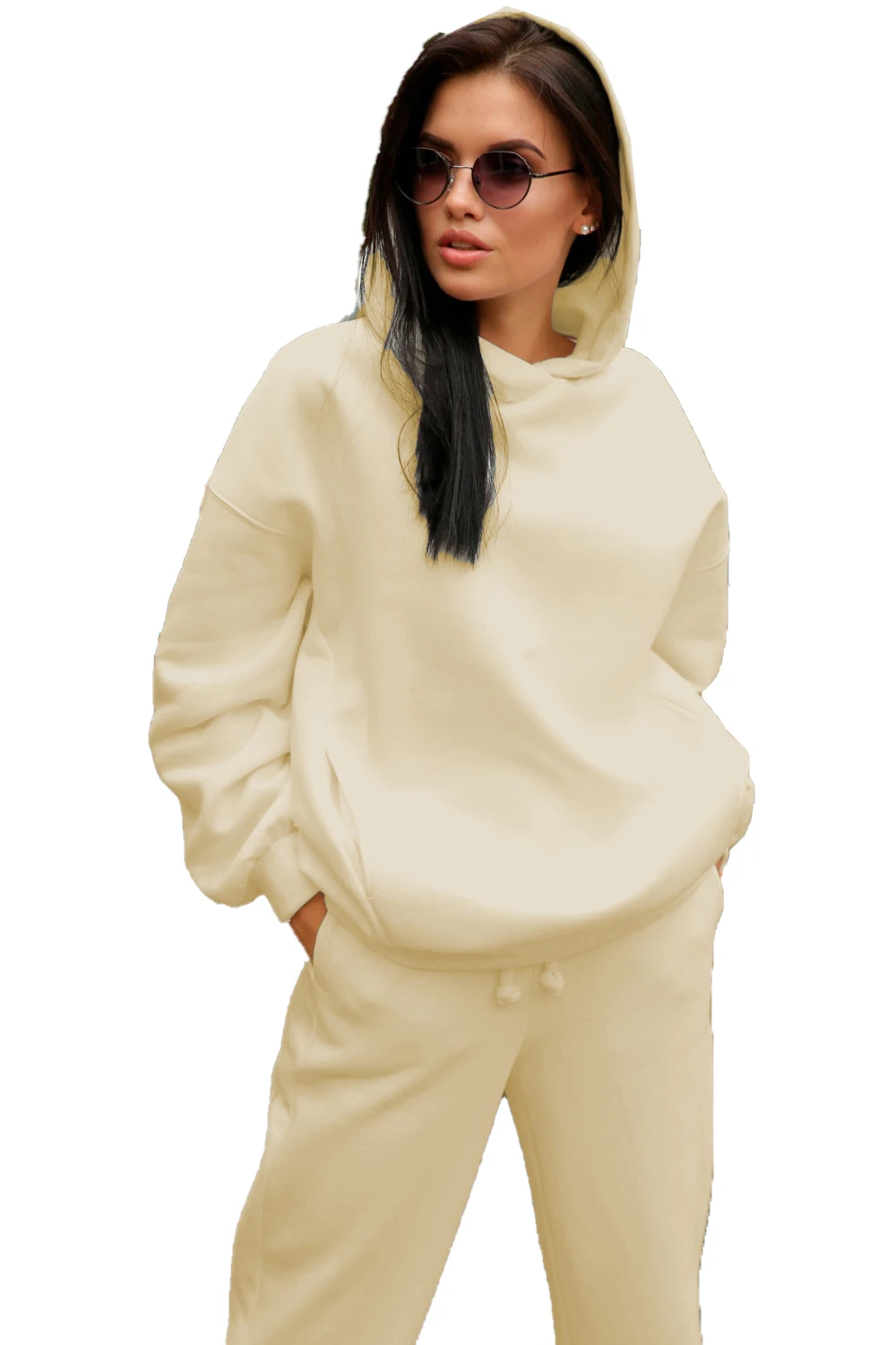 

Solid Tracksuit Women Sports 2 Pieces Set Sweatshirts Pullover Hoodies Suit 2020 Sweatpants Shorts Outfits Leggings and Top Set