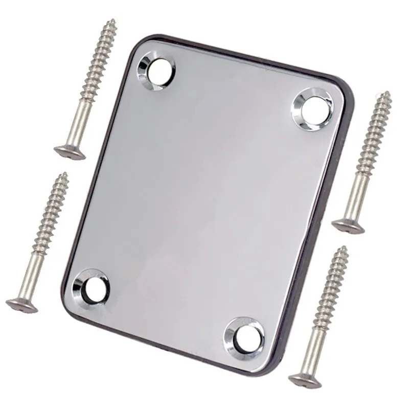 Хромированные серебристые металлические запчасти для грифа бас-электрогитары