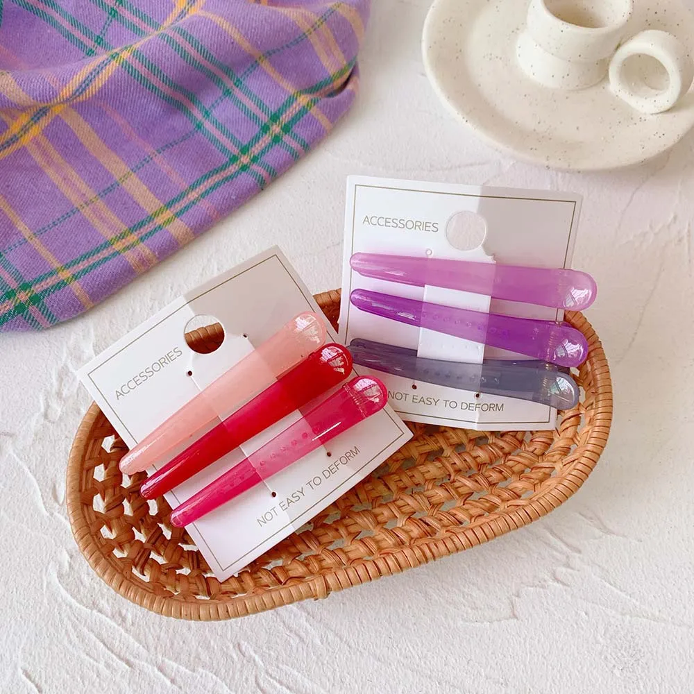 

Jelly Candy Color Duckbill Clips Plastic Duckbill Alligator hairpins Salon Section Grip Hair clips hair styling Hair Tool