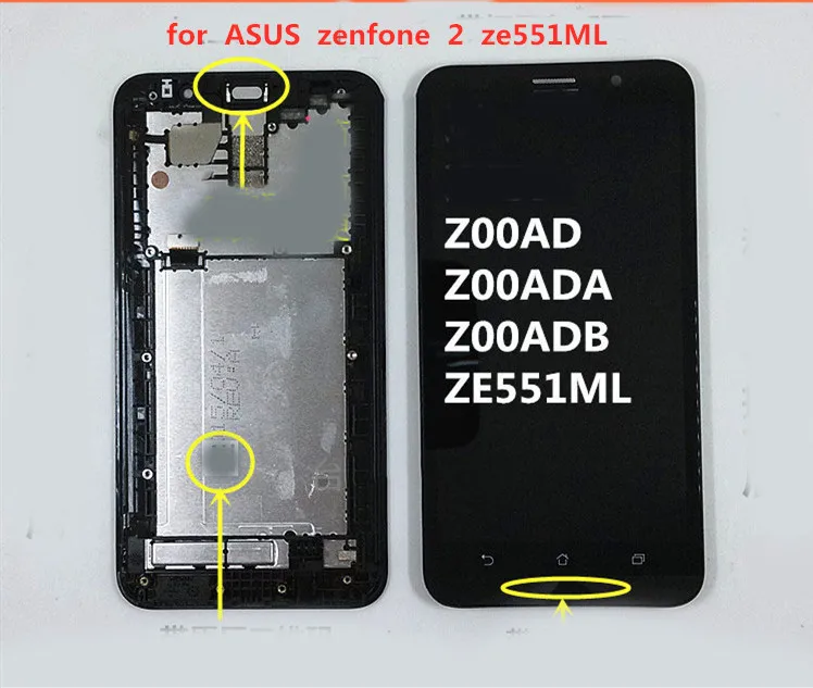 Оригинальный ЖК экран для Asus Zenfone 2 ZE551ML Z00AD + цифровой преобразователь сенсорного