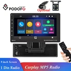 Podofo 9 дюймов Bluetooth стерео Carplay MP5 мультимедийный плеер 1 Din Авторадио для брикет Nissan Hyundai KIA Toyota