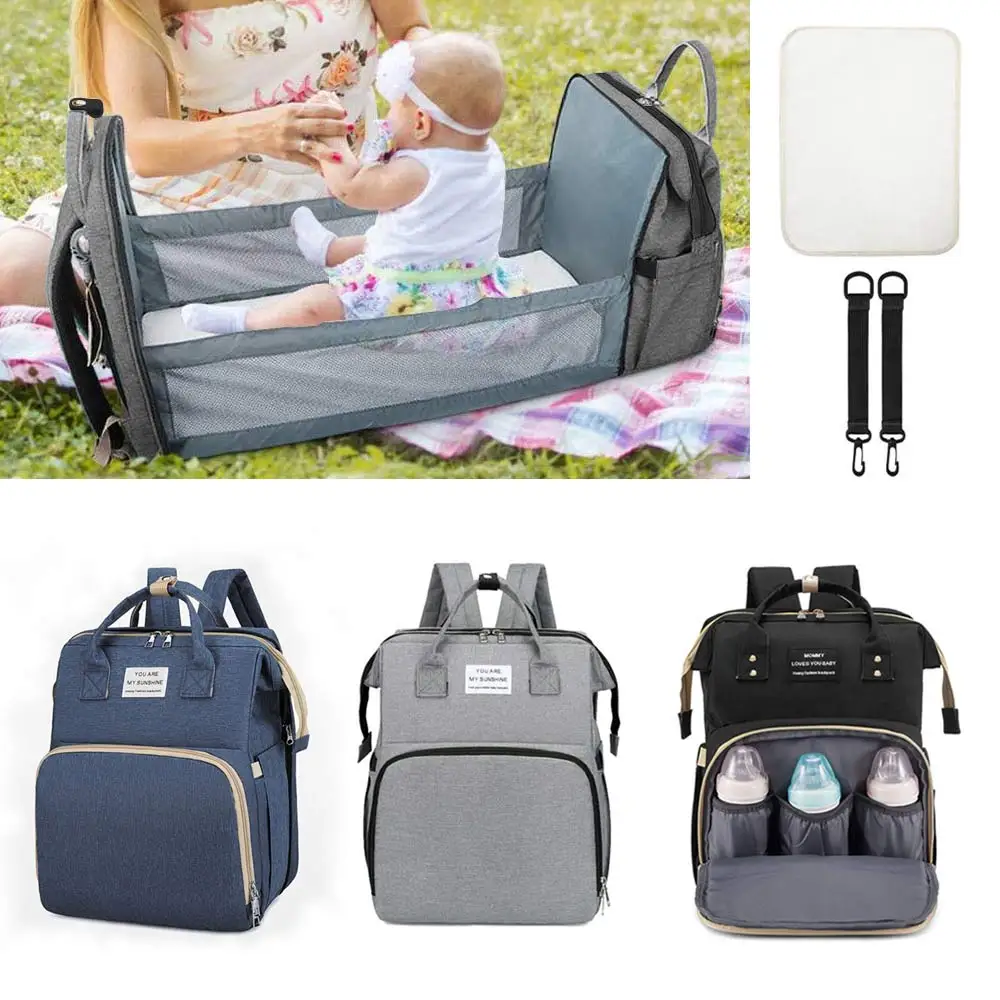 

Многофункциональный рюкзак для мам, сумка для детских подгузников, для прогулочных колясок, для путешествий, вместительная сумка для кормл...