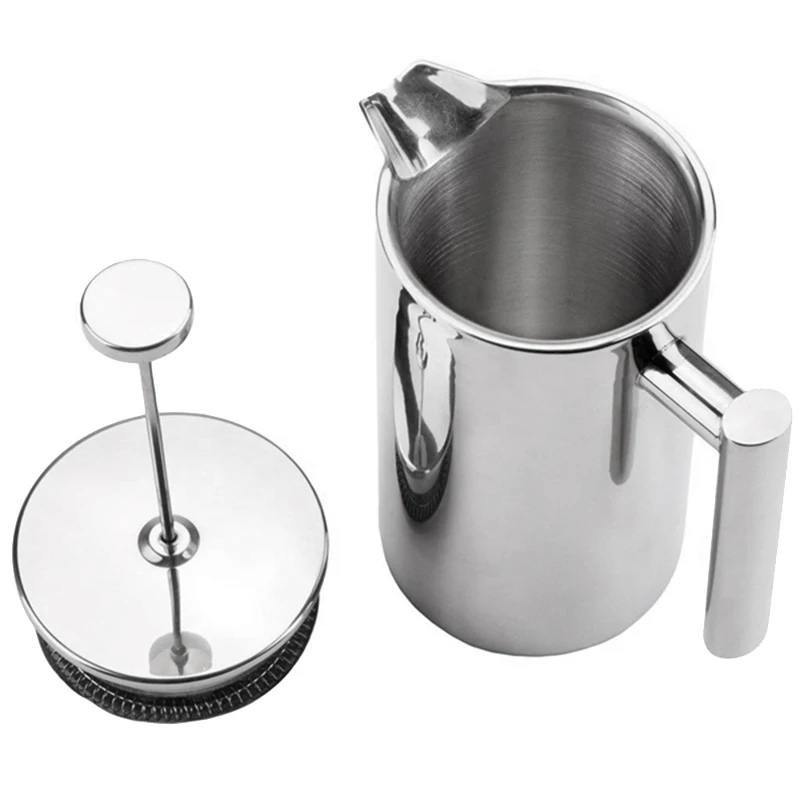 1000Ml Coffee Pot French Press Stainless Steel Insulation Tea Maker | Дом и сад