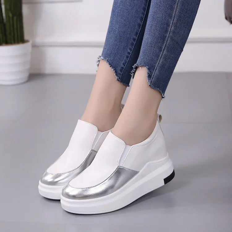 Новое поступление женская обувь на танкетке повседневные кроссовки zapatillas mujer