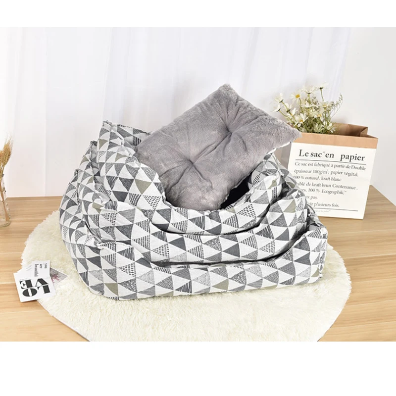 Кровать для собак диван маленьких средних и больших коврик отдыха кровать щенков