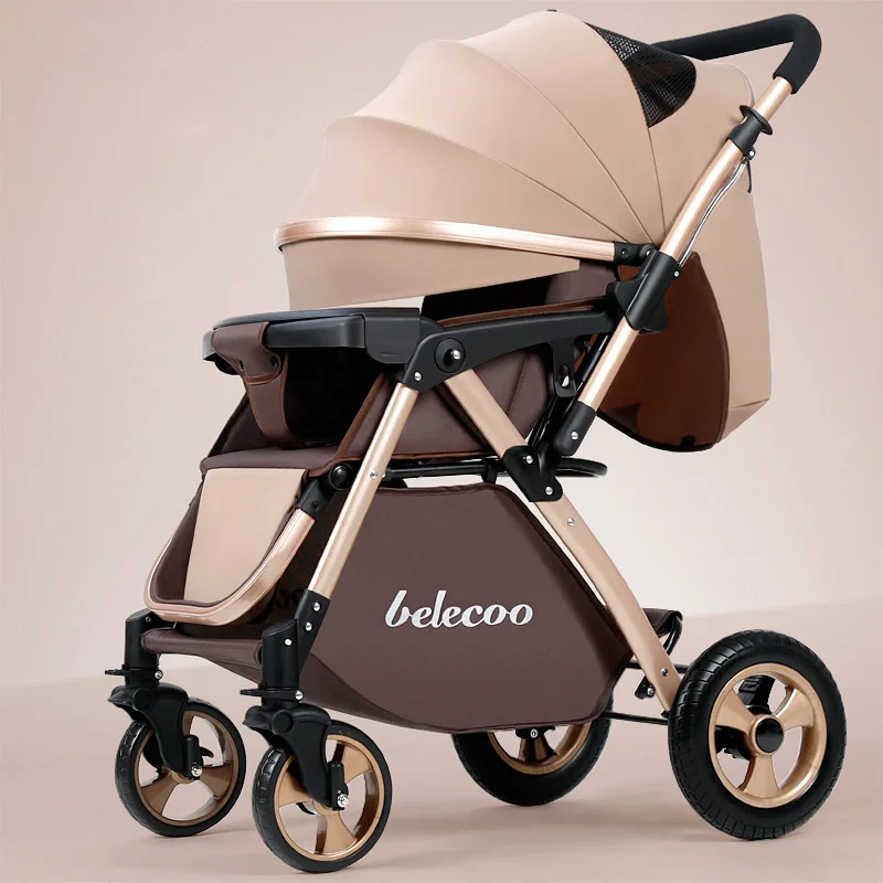 Portable Baby Stroller Folding Newborn Travel Pram Can Sit Recline Baby Carriage Anti-vibration Infant Stroller for 0~3Y