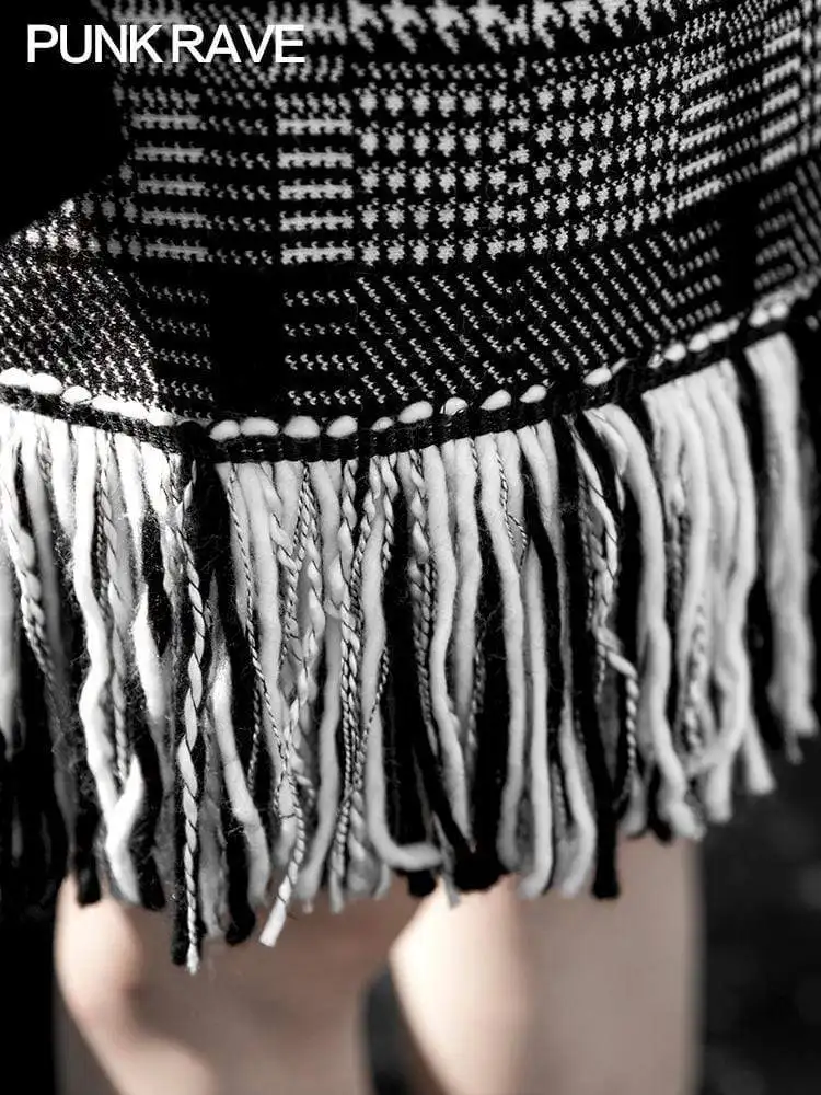 Женские юбки с бахромой в стиле панк PQ-703BQ азиатского размера S-L | Женская одежда