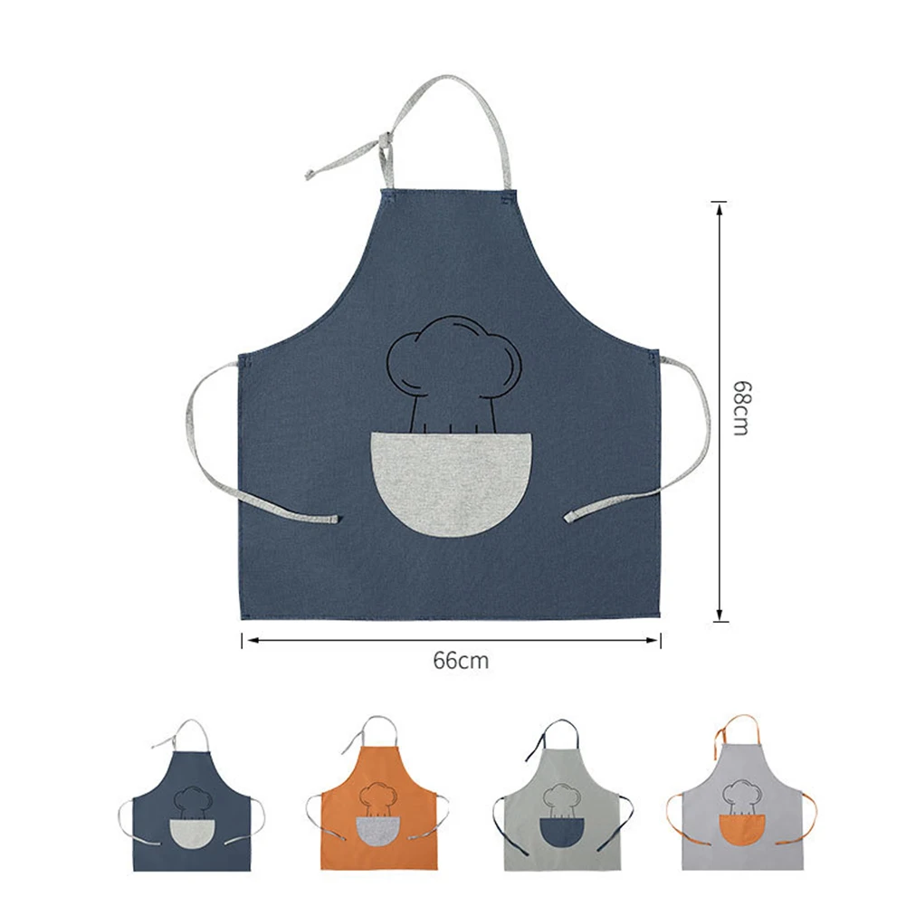 AA фартук в стиле унисекс Стильная одежда не пропускающая масло с центром карман