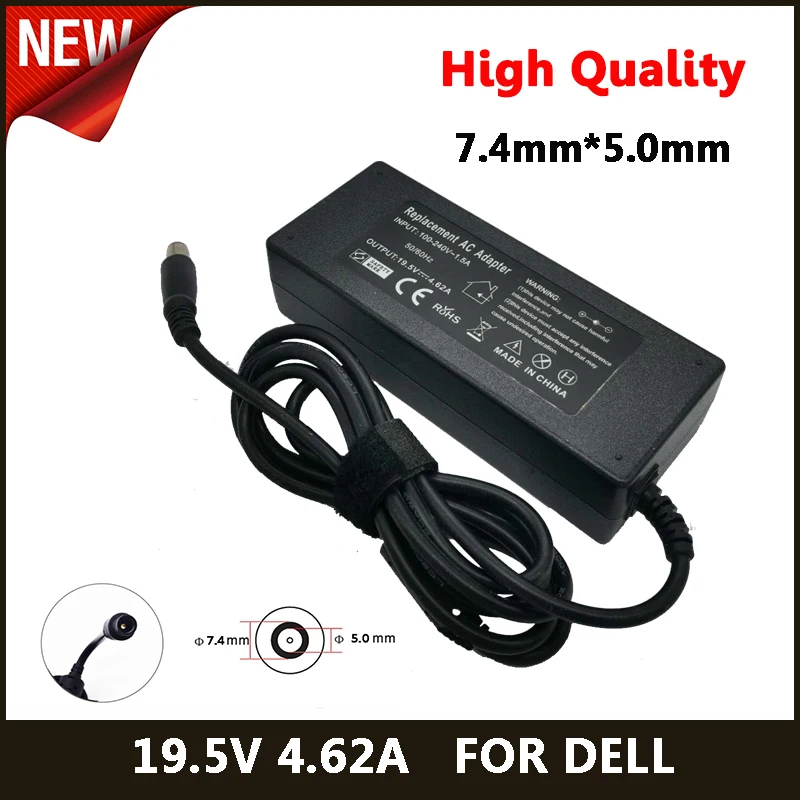 19 5 V 4.62A 90W Ноутбук AC адаптер DC зарядное устройство для DELL E4300 E4310 E5400 E5410 E5420 E5500 1420 1501