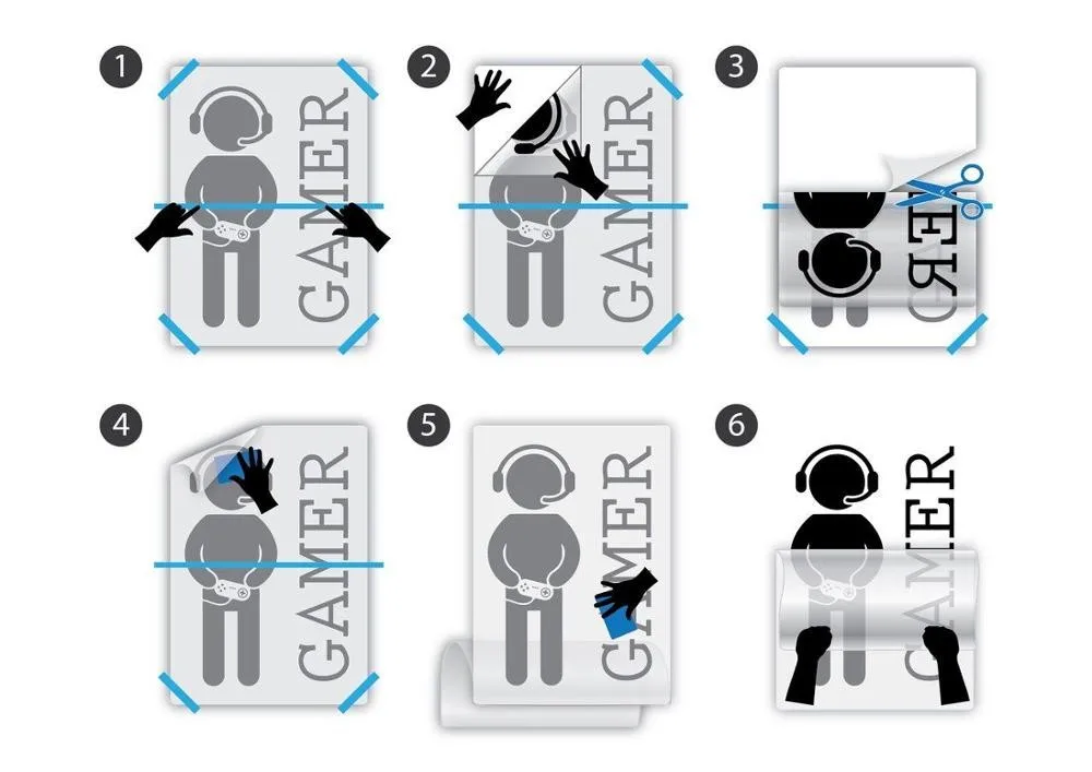 

PVC Hand Wash Mural Skull Pattern Plane Wall Sticker Waterproof Removable For Public Washing Room Decoration Decal M0007