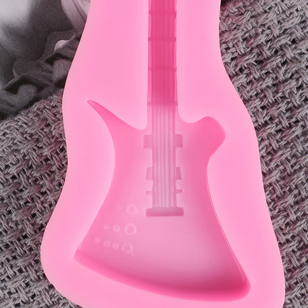 Рельефная силиконовая форма для торта в форме гитары 3D инструменты украшения