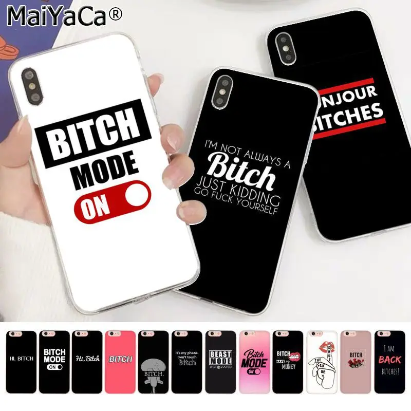 MaiYaCa я не всегда сука Bonjour суки Силиконовый ТПУ чехол для телефона Apple iphone 11 pro 8 7 66S Plus X XS MAX 5s SE XR