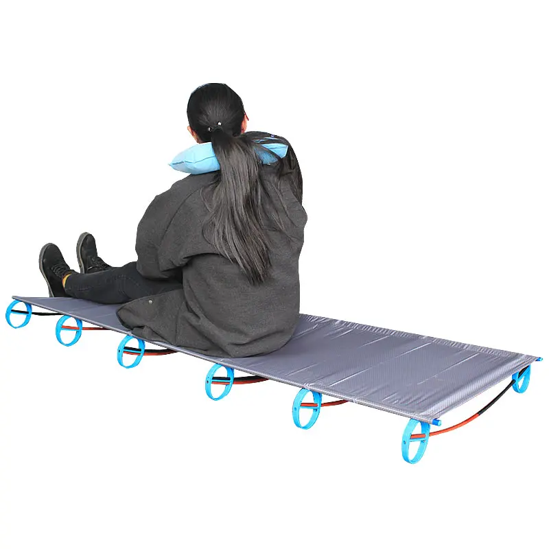 

Hot Sale GreyOutdoor Ultralight Folding Sleeping Bed Camping Cot Portable Compact Travel Base Camp Hiking Mountaineering Cot Bed