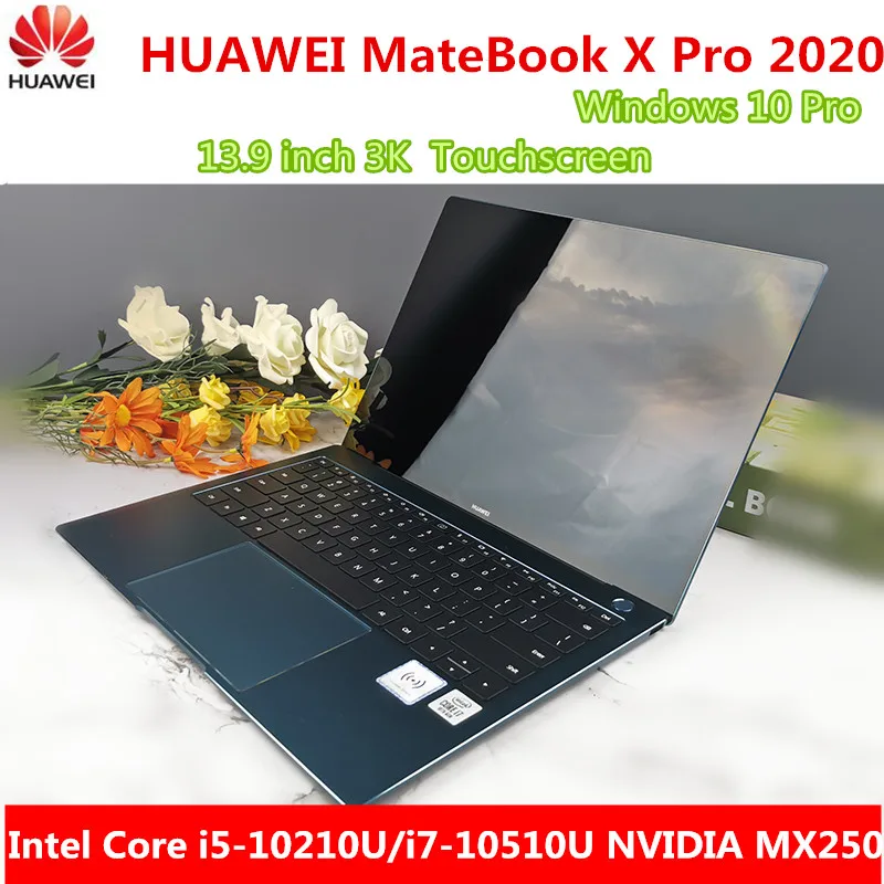 Ноутбук HUAWEI MateBook X Pro 2020 13 9 дюйма Intel Core i5 10210U/i7 10510U NVIDIA MX250 сенсорный экран Windows 10