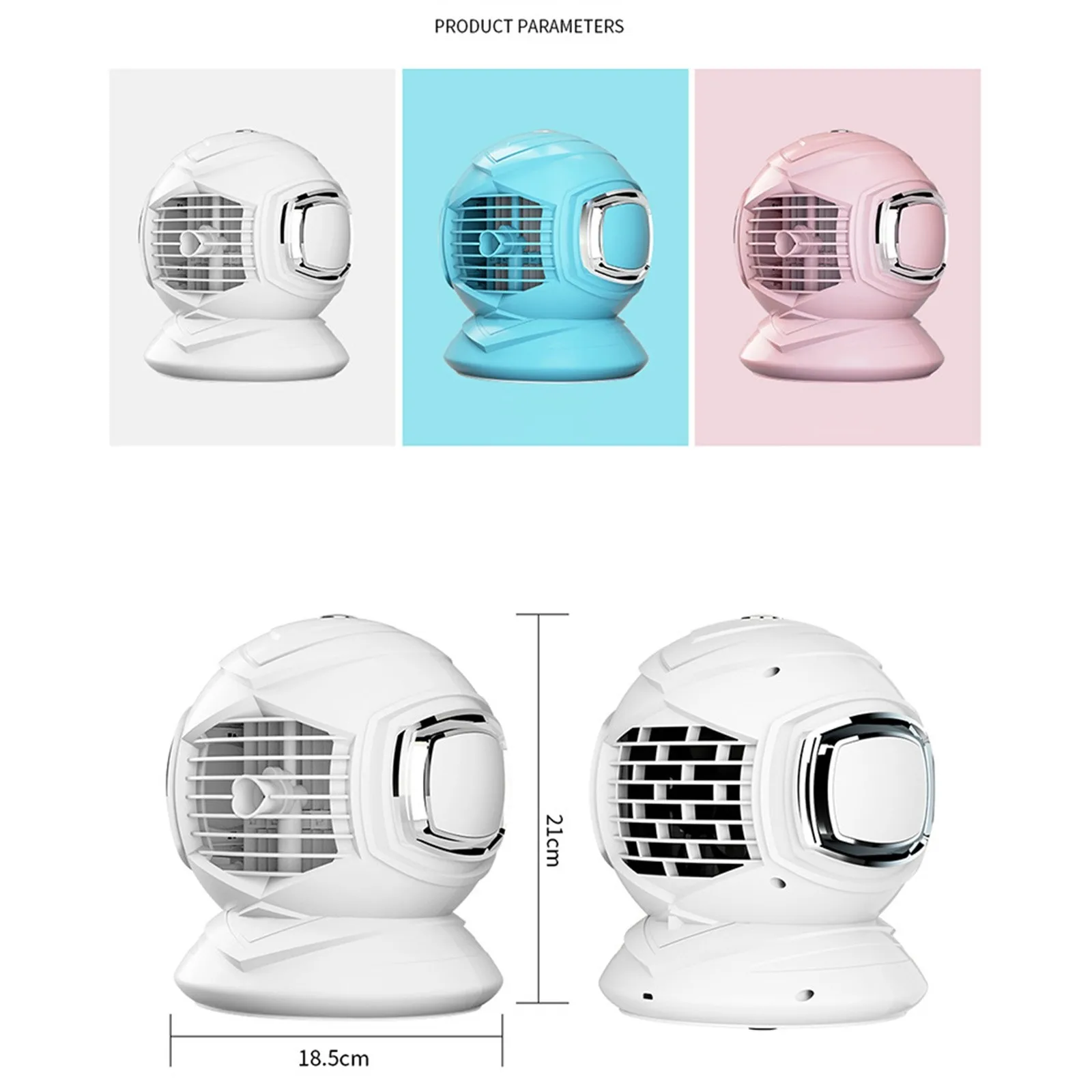 

Mini Air Conditioner Air Cooler Fan 7 Colors Light USB Portable Personal Space Air Cooling Fan For desktop Office Bedroom Home