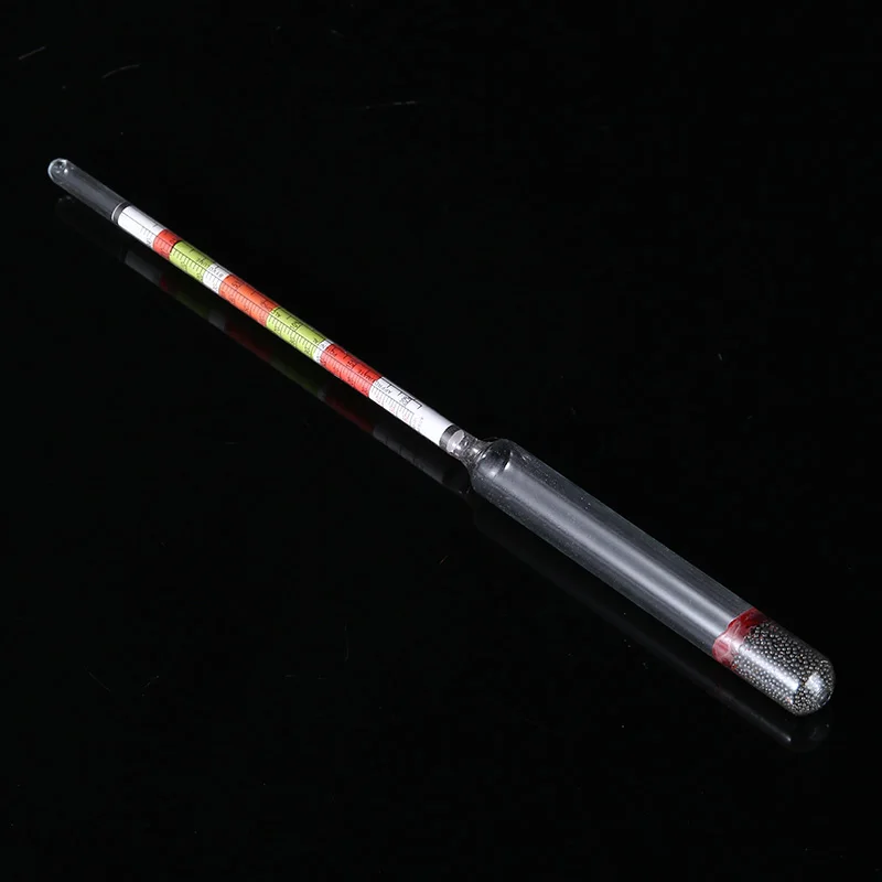

3 Scale Hydrometer Tester Transparent Glass Triple Scale Hydrometer Wine Cider Testing Tool for Brewing Beer Alcohol Testing