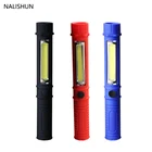 Многофункциональный светодиодный мини-светильник COB для контроля работы, светильник фонарь с магнитом снизу и клипсой, диагностические инструменты