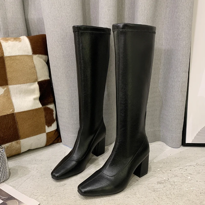 

Children's Boots 2021 New High Tube Is Thin But Knee Boots Thin and Thin Long Tube High Heel Comfortable Women's Boots