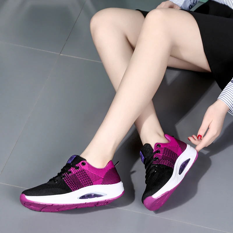 Женские кроссовки для танцев Обувь бальных с воздушной подушкой дизайн более