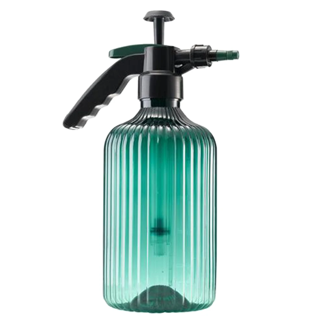 

68oz Plastic Pressure Watering Can Spray Bottle Adjustable Nozzle Clear body