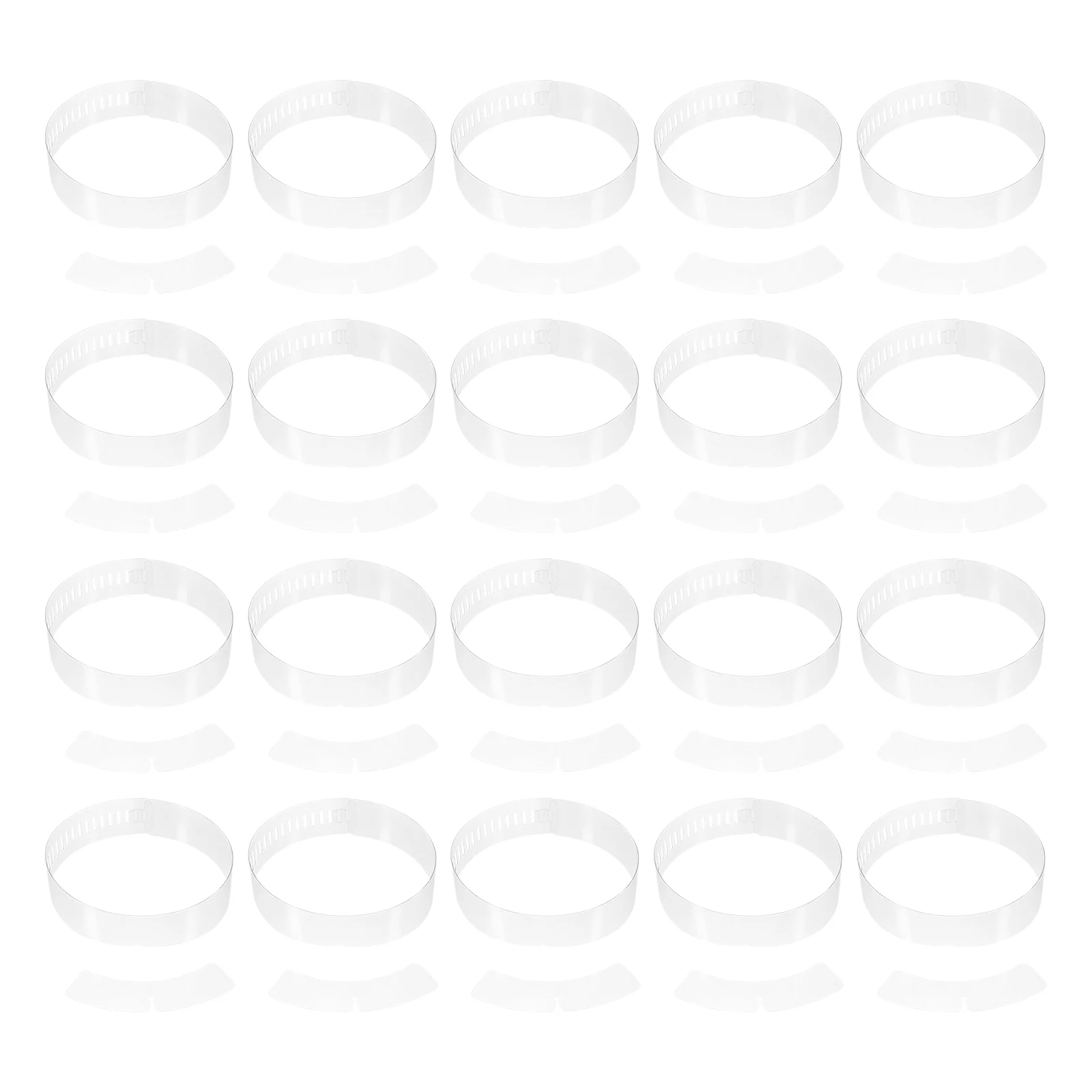 

Пластиковые полоски для фиксации воротника, 200 шт., гладкие полоски для рубашки, аксессуары для блузки