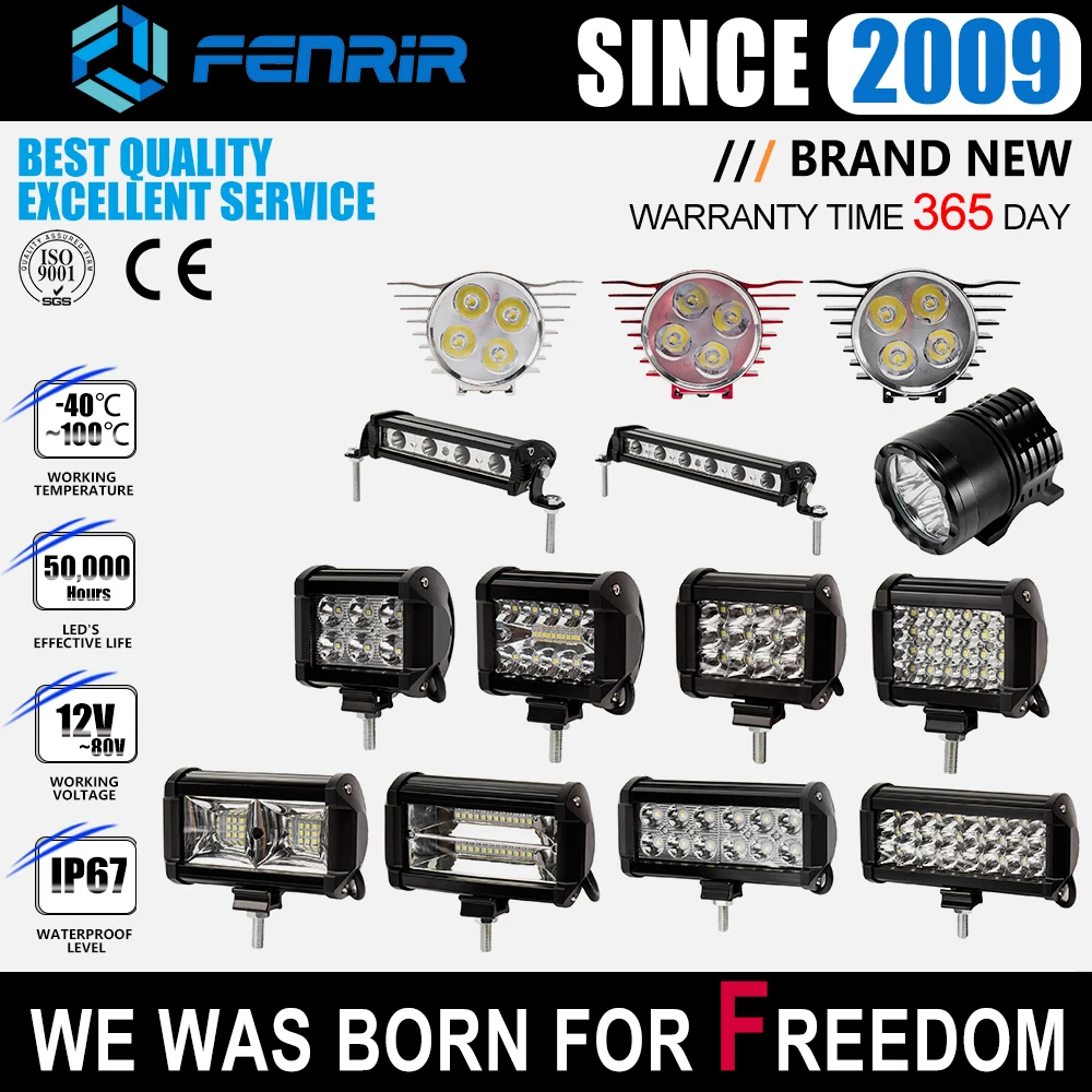 

Led Work Light Bar for Ridley BAJAJ Simplex UTV Motobecane Sherco Werner Terrot Scorpa Von Dutch Atk Apc American Ironhorse