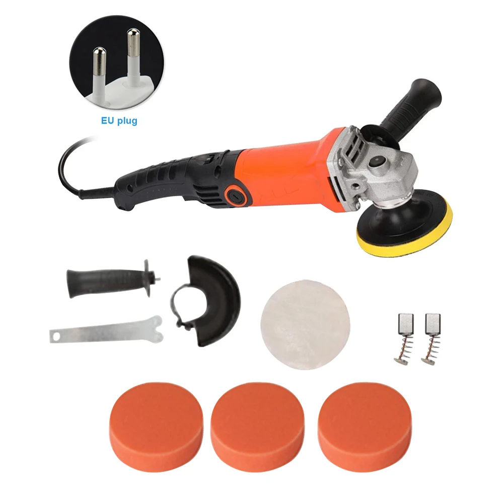 

1000W Buffing Electric Paint Care Adjustable Speed Sander Waxing Machine Power Tool 11000rpm Furniture Car Polisher Kit Portable