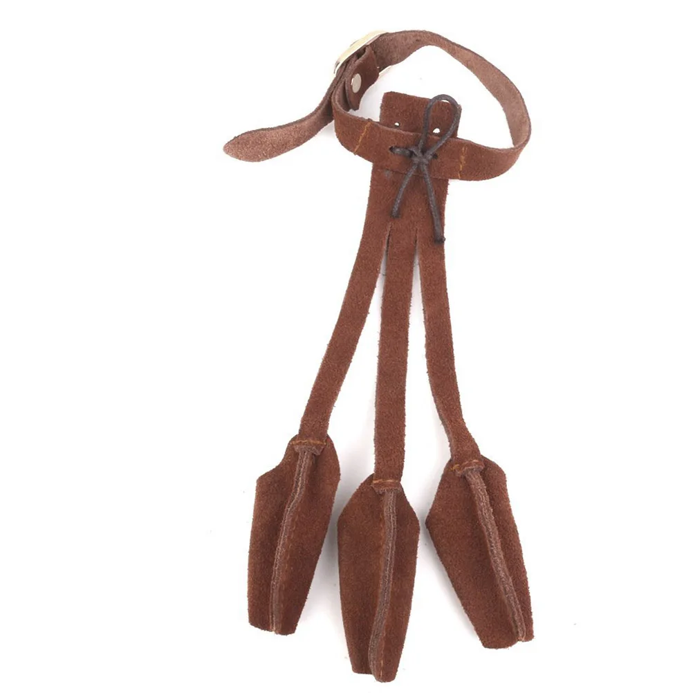 Традиционные три пальца перчатки для длинный лук стрельбы цель охоты | Спорт и