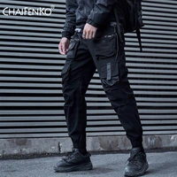 chaifenko black cargo pants men hip hop streetwear joggers sweatpant fashion harajuku harem pant multi pocket casual mens pants