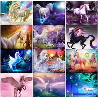 5d diy diamond painting unicorn animals embroidery fantasy unicorn cross stitch full rhinestone decor