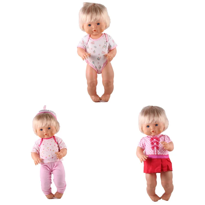 style 7 41 см Nenuco Кукла Одежда Nenuco Ropa y su Hermanita 3 шт./лот Новая повседневная одежда и платья для 16 дюймов My Little Nenuco кукла - Цвет: style 7