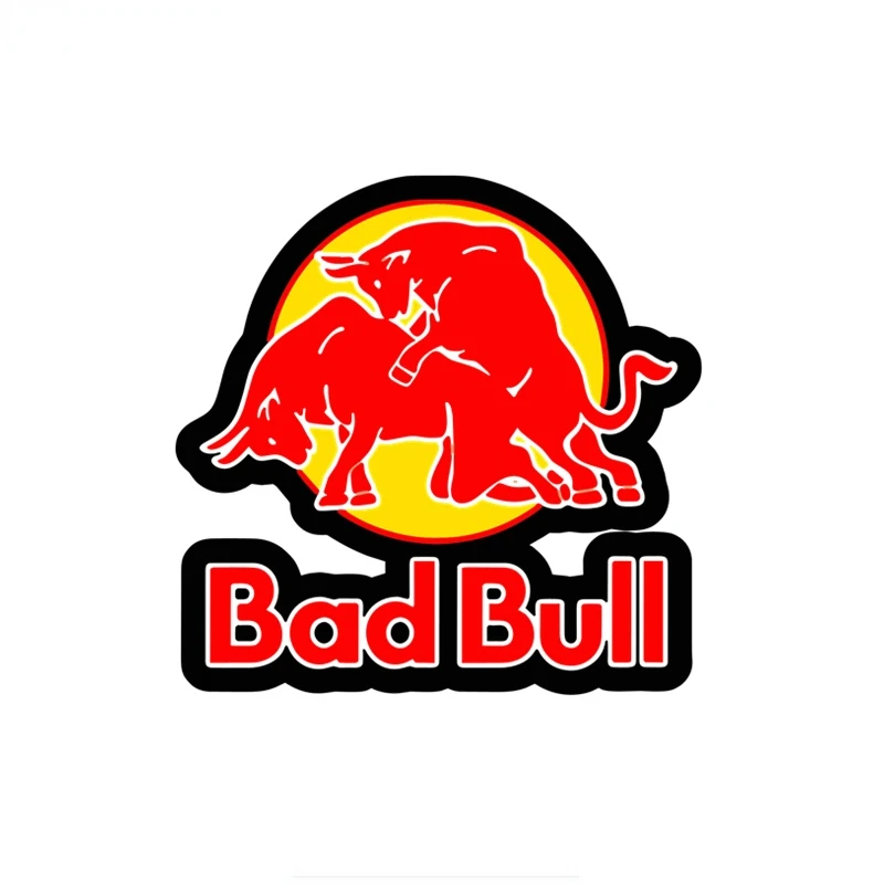 

Creative Decals Bad Red of Bull Graphics Auto Stickers Bumper Camper Yacht Windshield Vinyl Scratch-Proof Exterior KK13x12cm