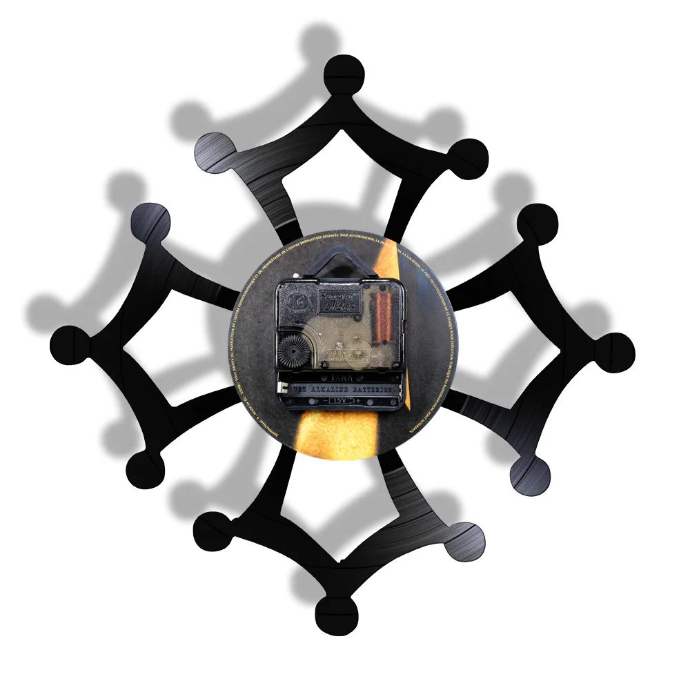 Настенные часы Occitania с символом Occitane Винтажные Украшения на стену виниловой