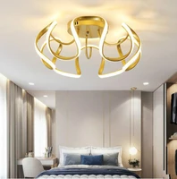 led modern ceiling lights for bedroom living room dining room goldenkwhite finished lustre indoor lighting led ceiling lamps