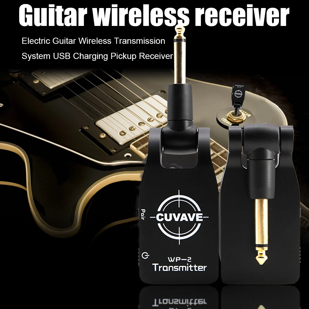 

Wireless Guitar System Digital Transmitter Receiver WP-2 2.4G Music Lovers Playing Accessories for Electric Bass