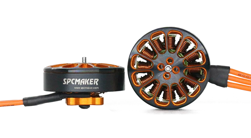 4 шт. SPCMAKER G2204 2204 1800KV 3000KV с диагональю экрана 3 6S бесщеточный двигатель для RC FPV Racing 5