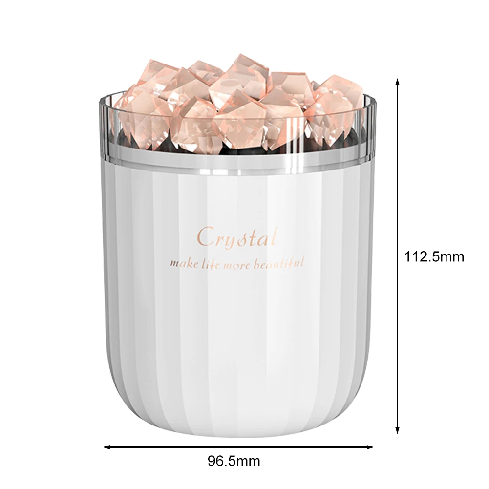 

Crystal Stone USB Portable Air Humidifier Care for Skin Essential Oil Aroma Diffuser Mist Spray LED Lamp for Home Bedroom Office