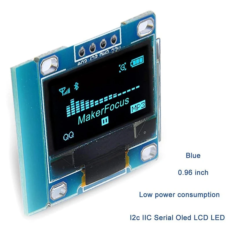 I2C O светодиодный дисплей 0 96 дюйма IIC Серийный ЖК модуль SSD1306 128 64 для Arduino с